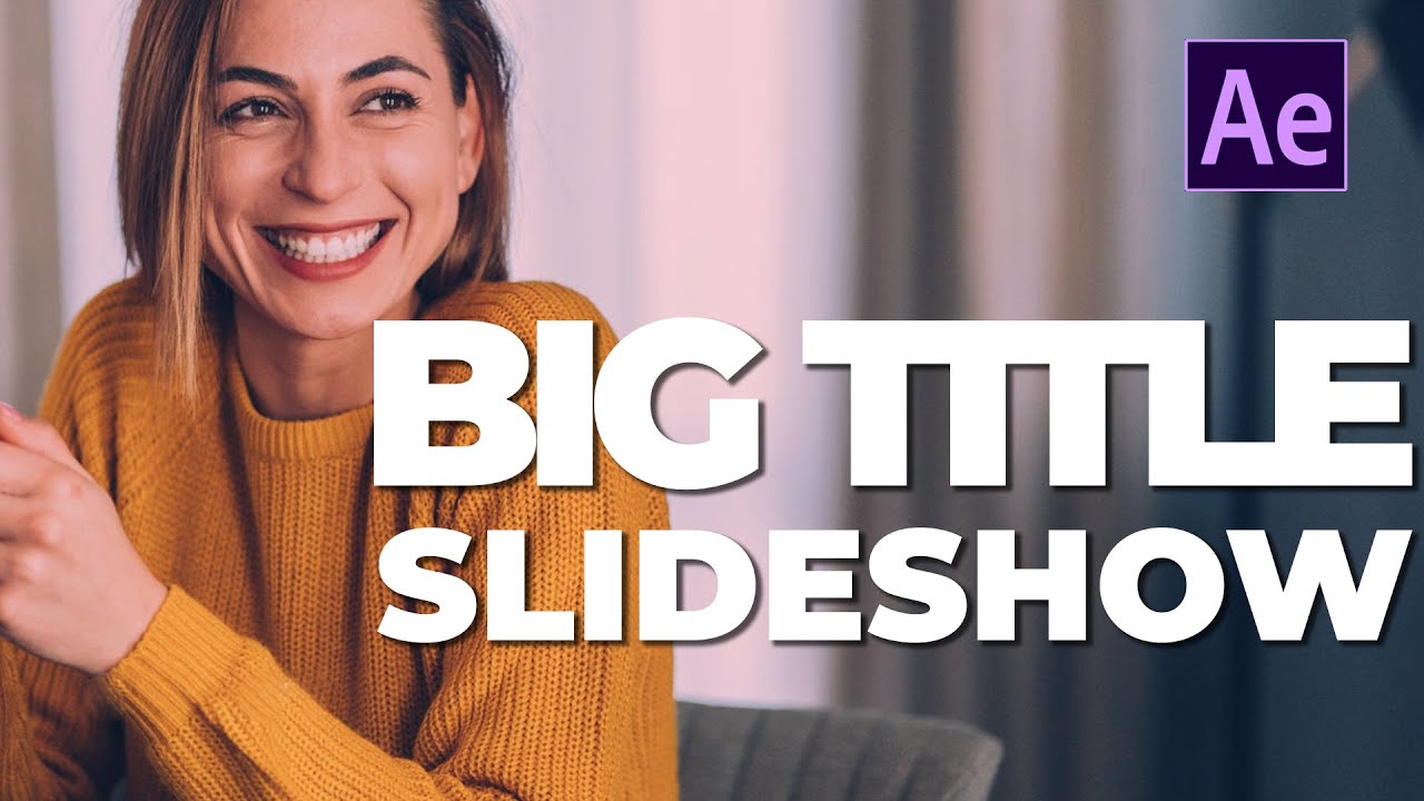 Big Titles Or Typography Slideshow In  After Effects | After Effects Tutorial