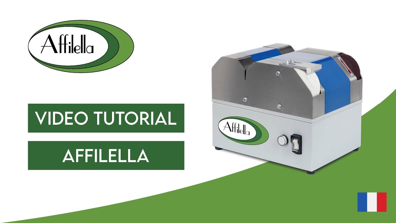 Vidéo-tutoriel Affilella - L’affûteuse électrique professionnelle pour les couteaux et les ciseaux.