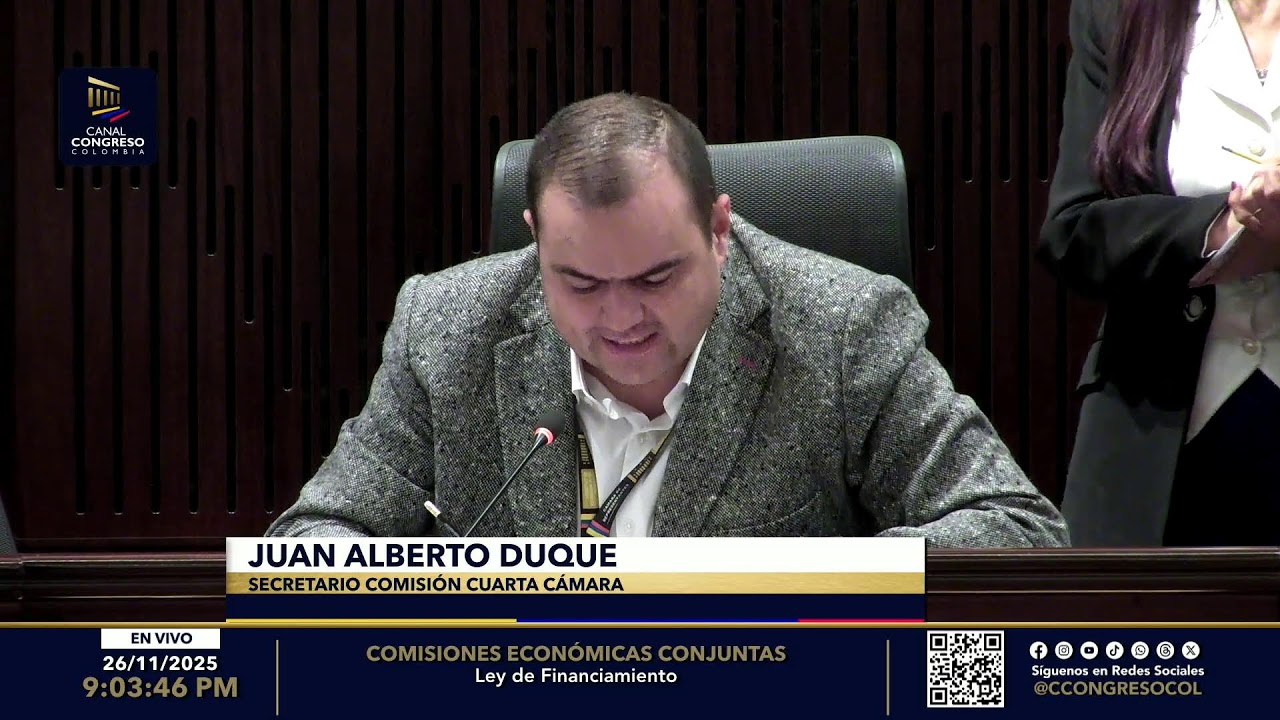 COMISIONES ECON&Oacute;MICAS CONJUNTAS  - Noviembre 26 de 2025