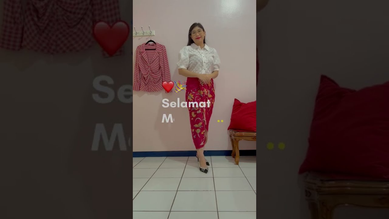 How to wear batik | cara pake kain batik jadi rok PART 1 #short