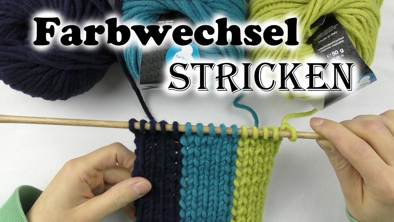 Farbwechsel stricken ✽ Knäuelwechsel ✽ Muster stricken mit Farbwechsel ✽ AnnCooki
