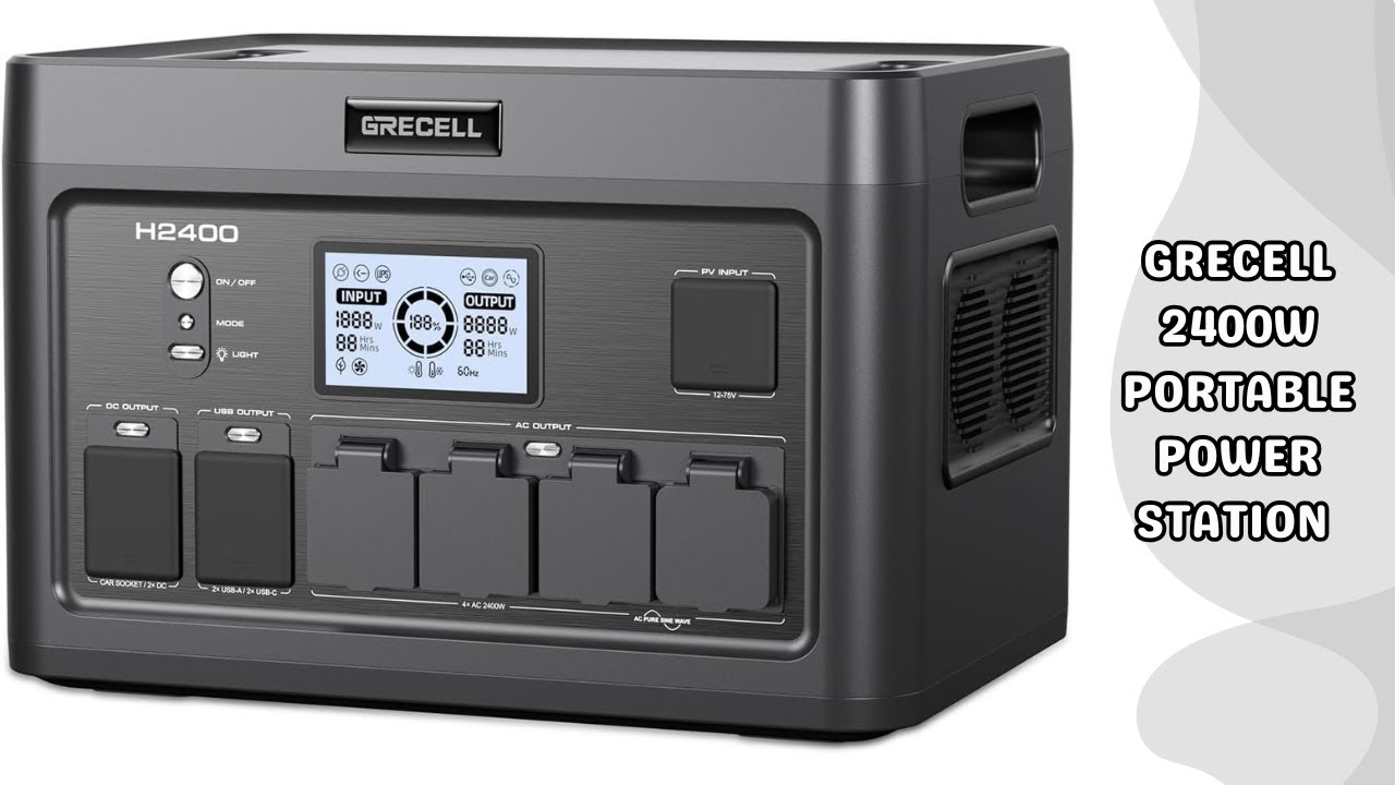FULL REVIEW: GRECELL Portable Power Station 2400W - Huge 1843Wh Battery, Fast 2Hr Recharge