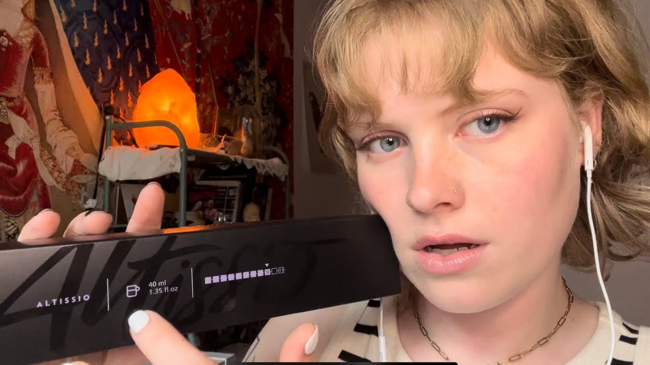 Doing ASMR with Nespresso pods☕️