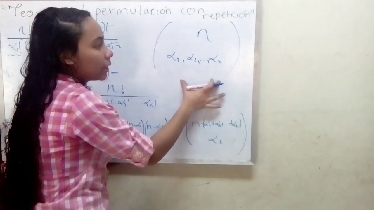 Permutación con repetición (demostración)