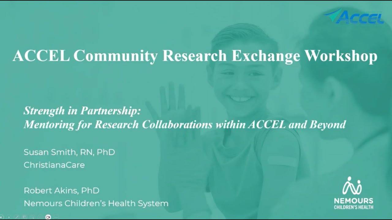2025 CRE Workshop: Mentoring for Research Collaborations within ACCEL and Beyond