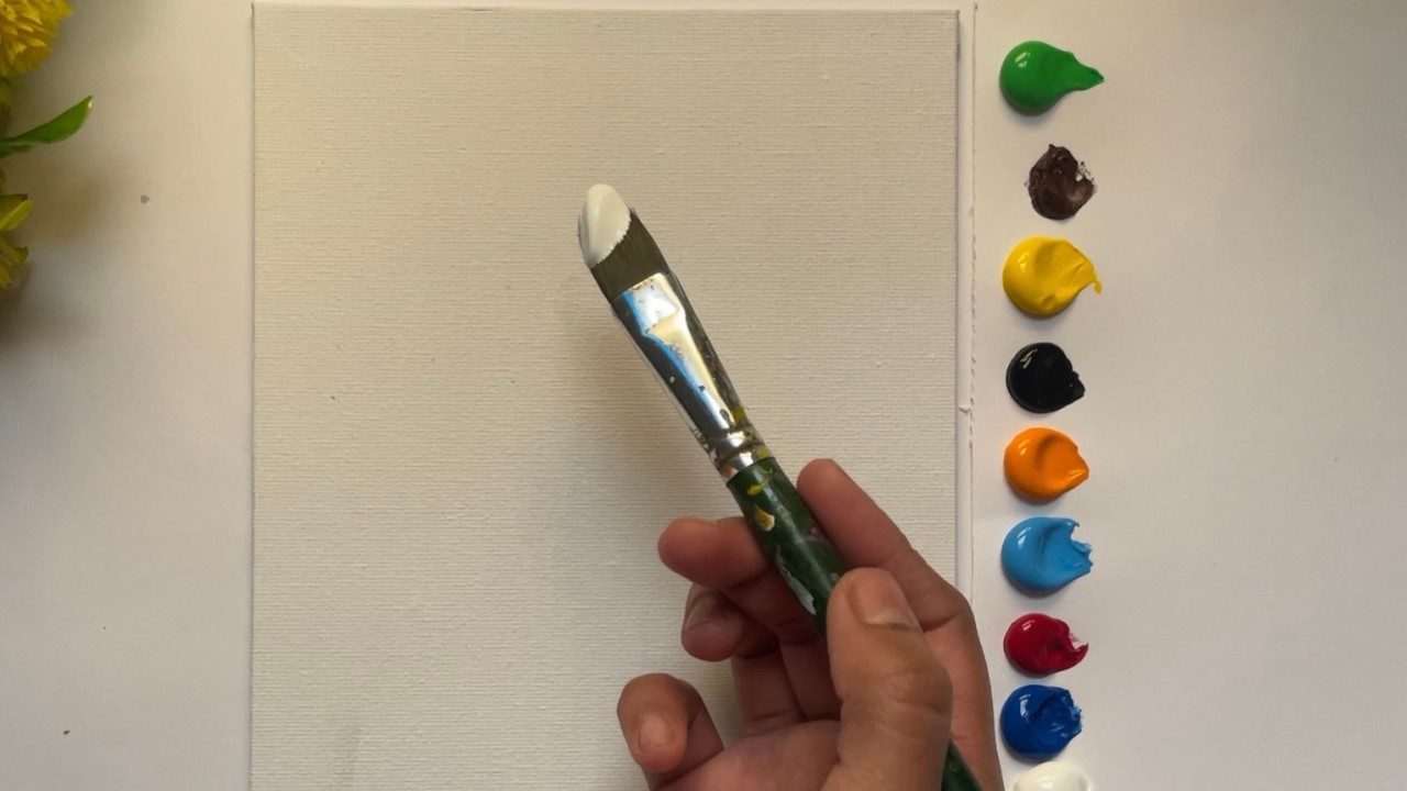 Painting With Acrylics |Super Easy Painting Process|