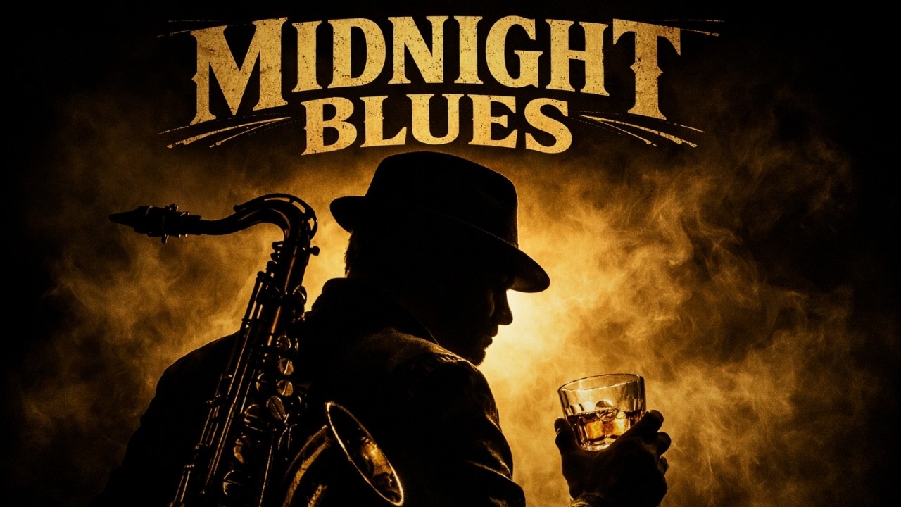 Midnight Soul Blues – Smooth Guitar & Sax for Late Night Vibes (10H Live)