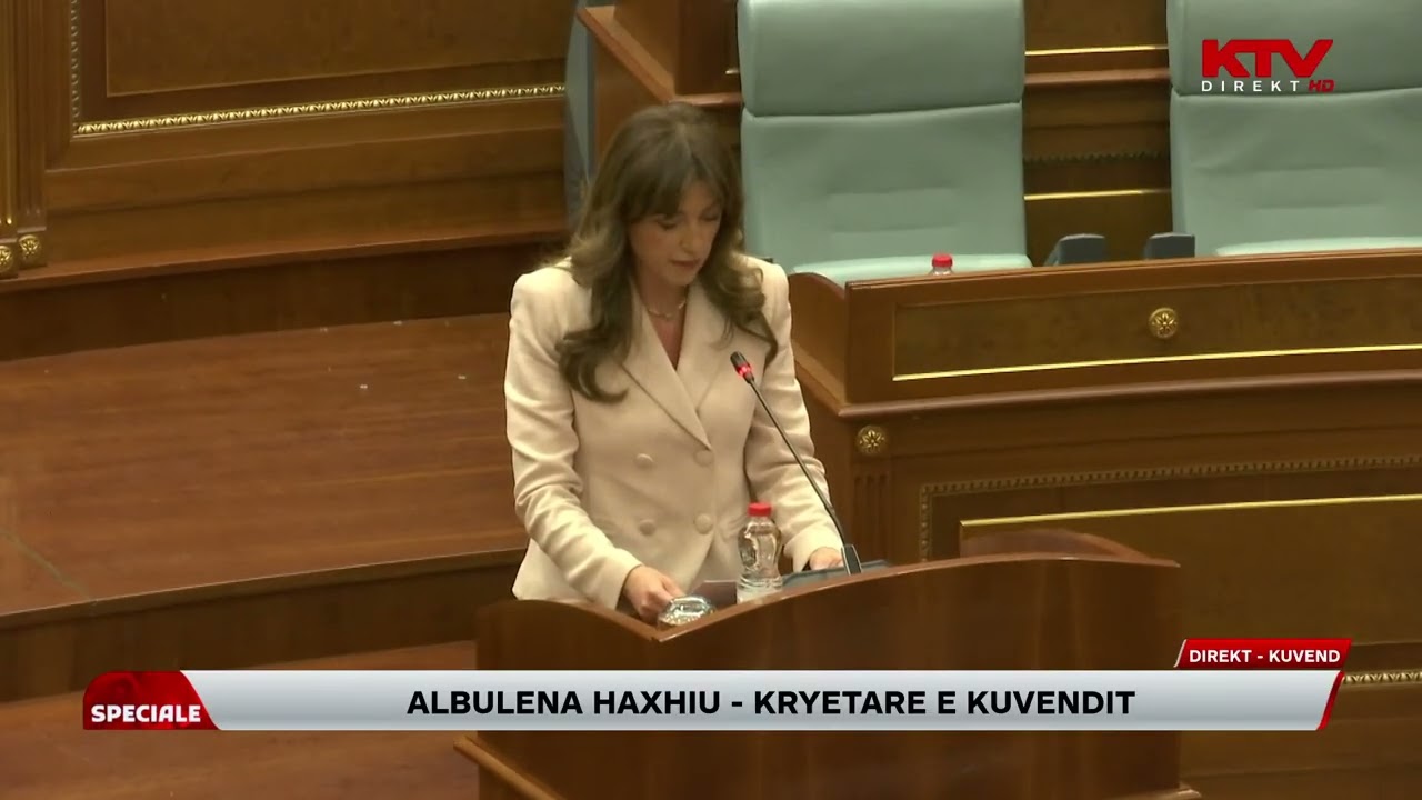 Albulena Haxhiu, zgjidhet kryetare e Kuvendit të Republikës së Kosovës