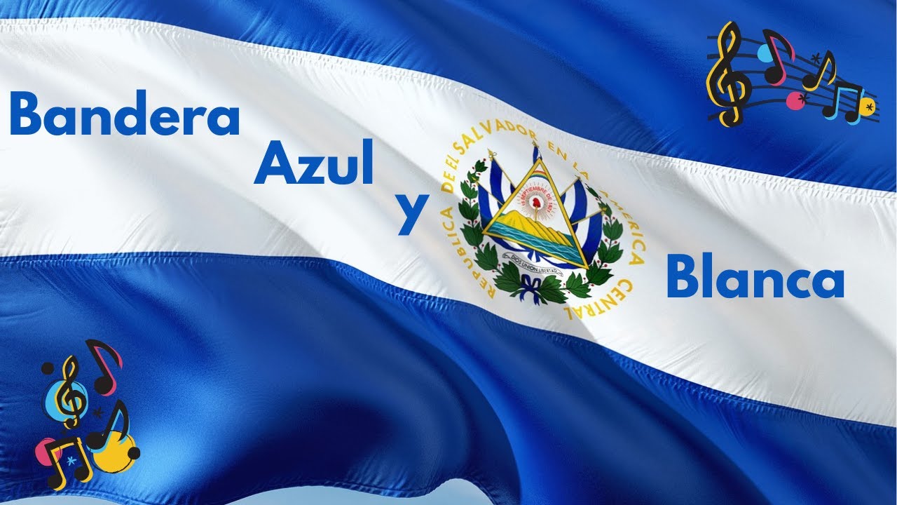 Bandera Azul y Blanca 🇸🇻  El Salvador 💙 🎤