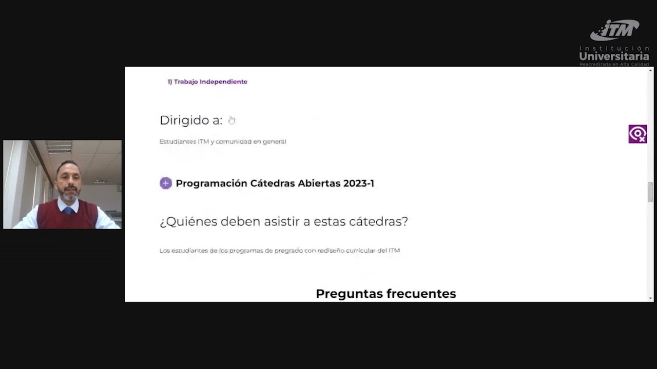 &iquest;C&oacute;mo inscribirse a C&aacute;tedras Abiertas ITM?