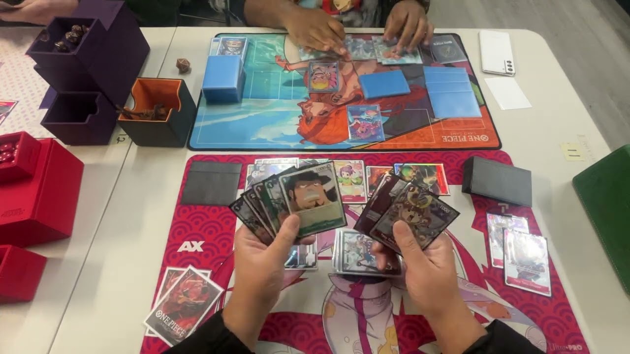 (OP05) Red Green Law vs Blue Doflamingo! RNS Locals Round 1! One Piece TCG POV