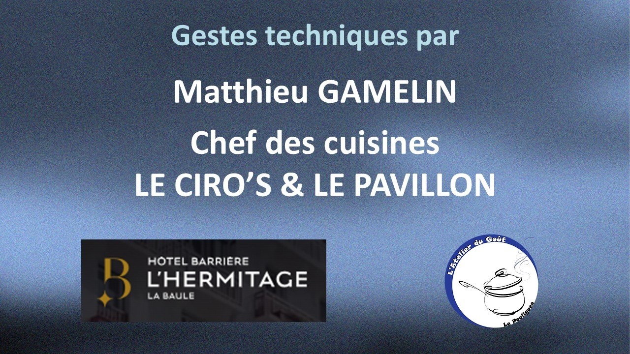 Techniques de chef par Matthieu GAMELIN
