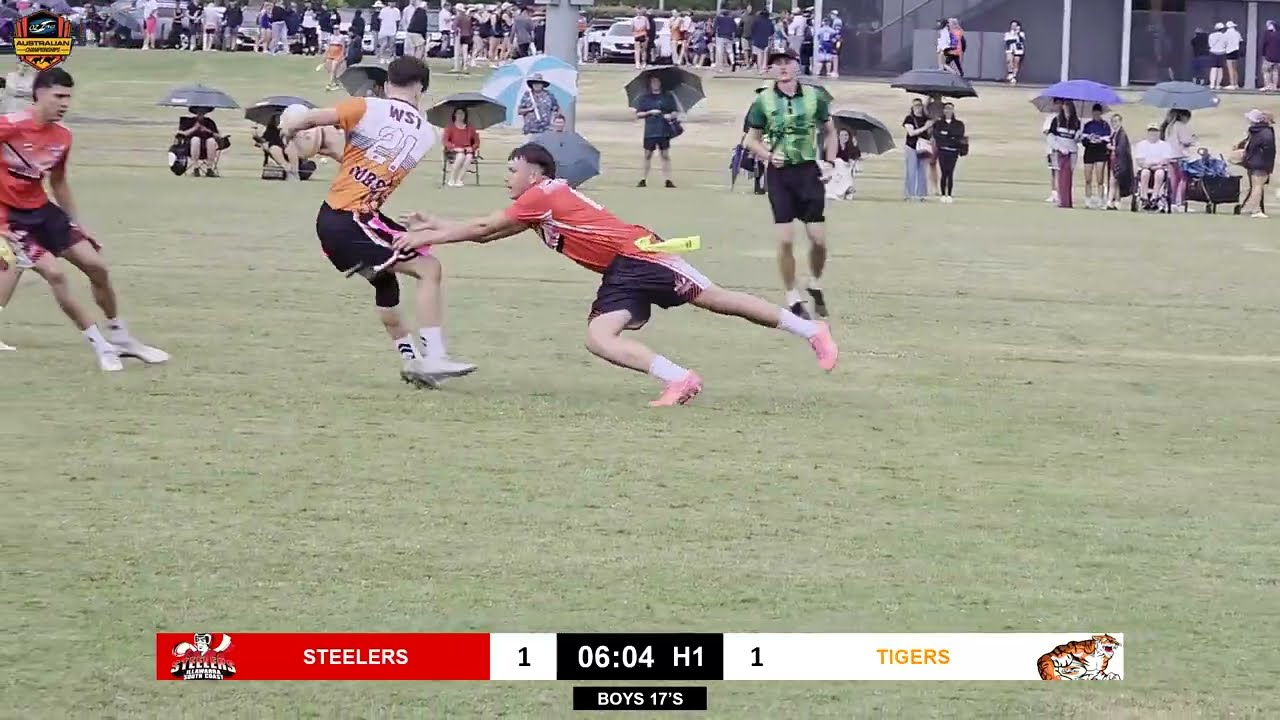 Oztag Junior Nationals 2025 -  17 Boys Round 6 - Illawarra Steelers Vs West Sydney Tigers