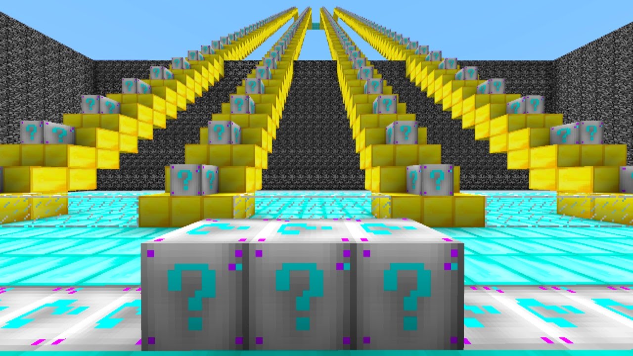 Minecraft PLATINUM LUCKY BLOCK STAIRCASE CHALLENGE #5 with Vikkstar