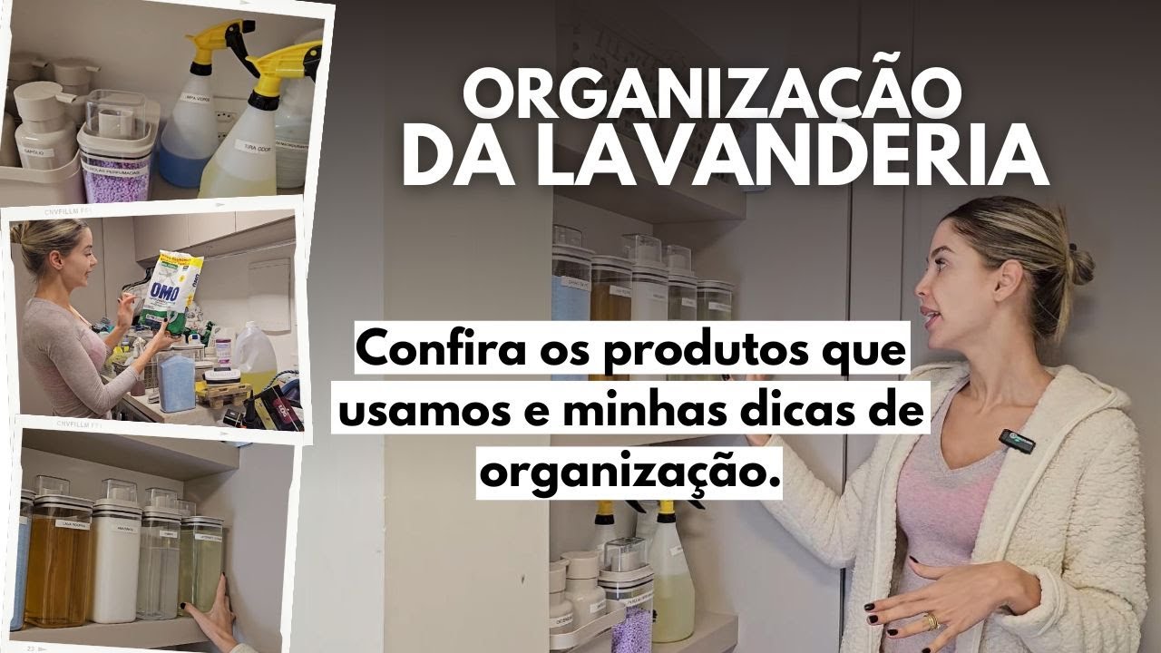 ORGANIZAÇÃO NA LAVANDERIA - Confira os produtos que usamos e minhas dicas de organização