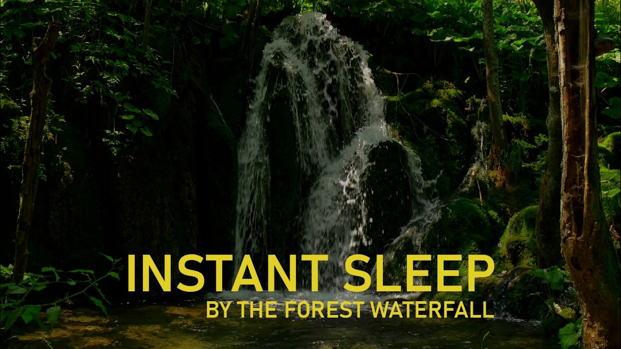 INSTANT SLEEP in 3 Minutes 💤 Heavy Waterfall Sounds for Deep Sleep