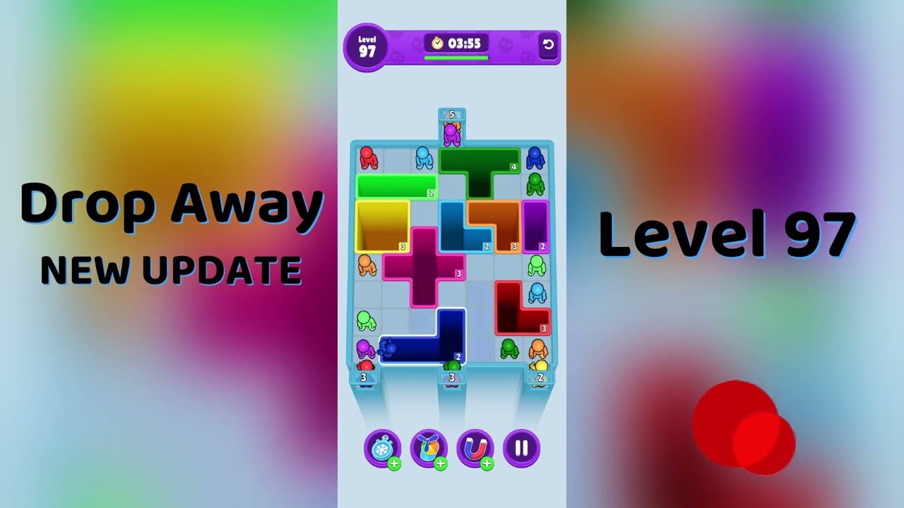 Drop Away Level 97 Walkthrough - NEW UPDATE | Step-by-Step Guide 🧠 | SolutionGuruji
