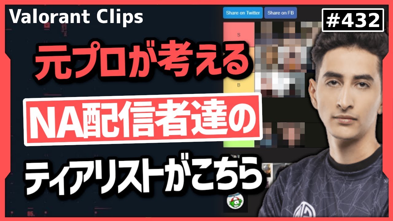 「TenZの試合で〇〇は見た事ない」元プロSubrozaがNAの配信者達の実力をティアリスト形式で発表! #432  【ヴァロラント】【Valorant翻訳】