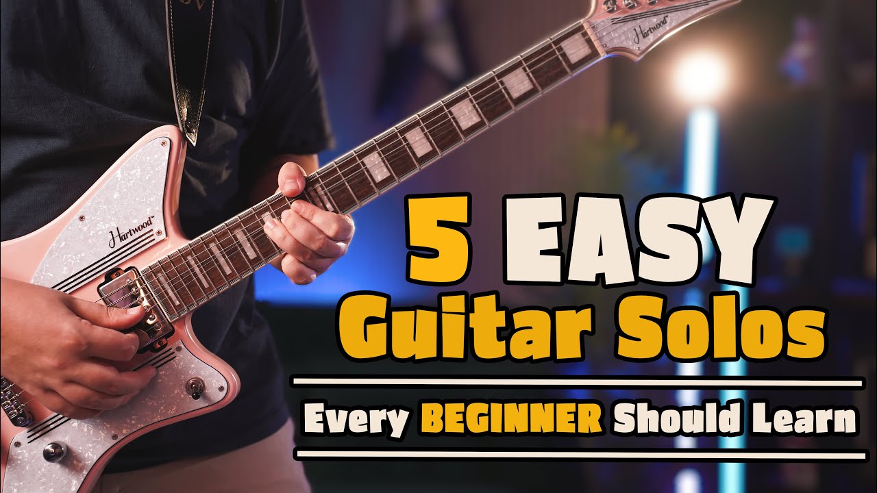 5 EASY Guitar Solos Every BEGINNER Should Learn (w/TABS)