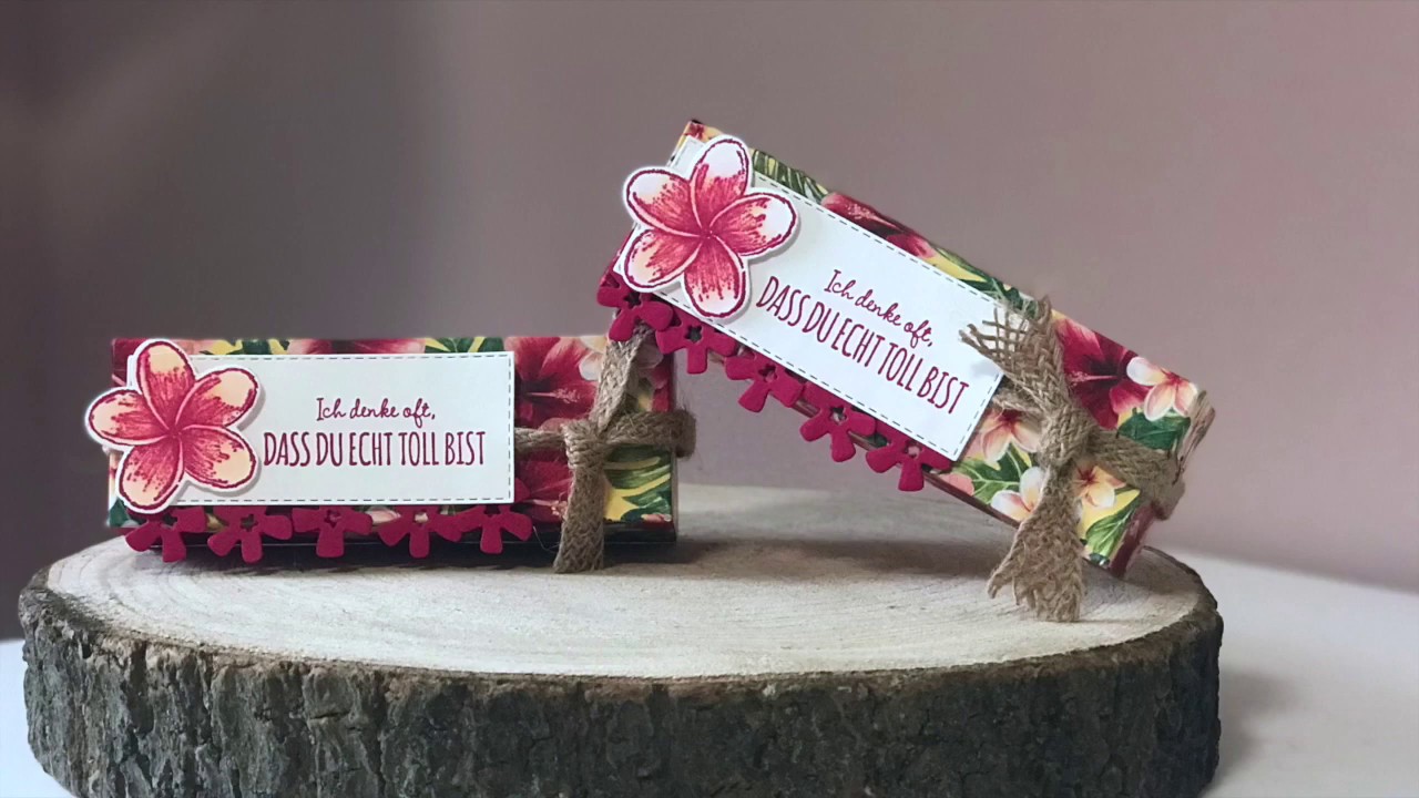 Diagonalbox | Rocherverpackung basteln | Tropische Träume | Stampin' Up