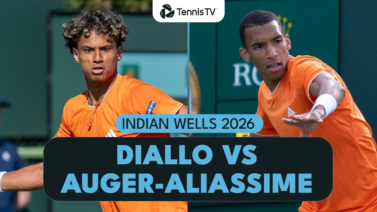 Gabriel Diallo vs Felix Auger-Aliassime in All-Canadian Match-Up 🇨🇦 | Indian Wells 2026 Highlights
