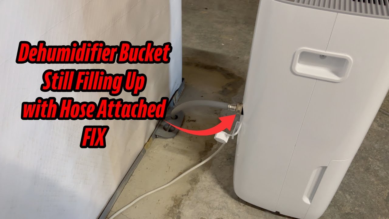 Dehumidifier's Bucket Filling with Drain Hose Attached Fix