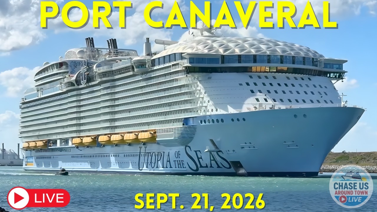 🔴 LIVE: Watching Cruise Ships Leaving Port Canaveral LIVE! (September 21, 2026)