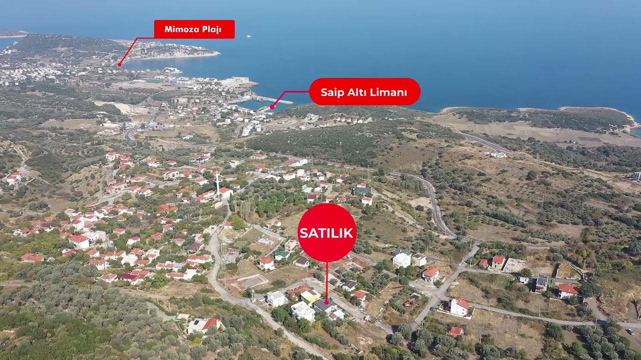 KARABURUN SAİP KÖYÜNDE SATILIK BAHÇELİ 2 EV