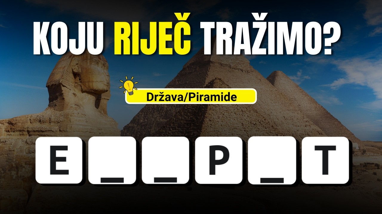 Pogodi Riječ od 6 Slova! 🧠 | Zabavni Kviz za Sve Uzraste
