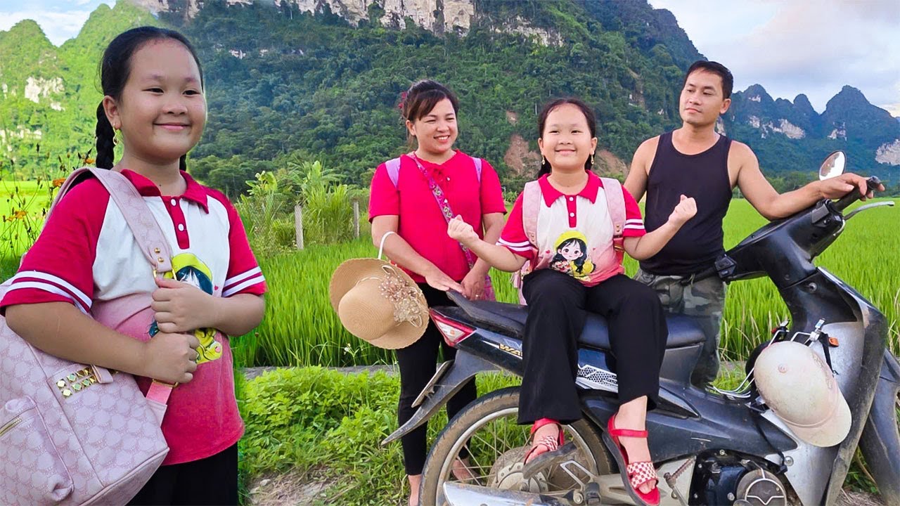 CEO Ngoc's purchase of a motorbike makes traveling much easier ,and the girl was very happy