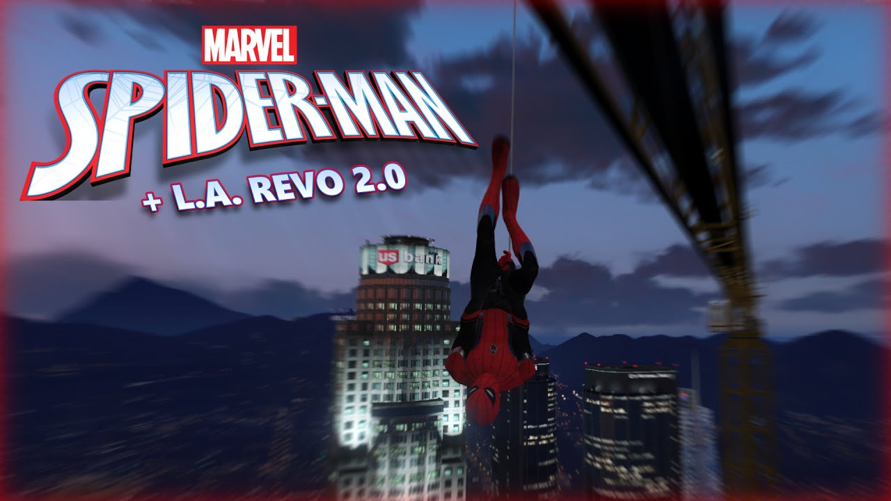 GTA 5 - SPIDER-MAN Fights Crime in Los Santos! (Gameplay)