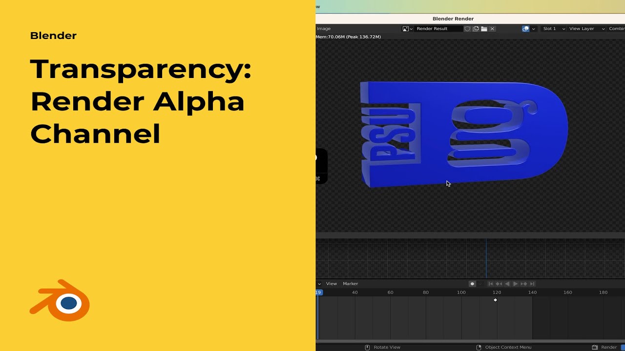 Render Transparency with Alpha Channel in Blender
