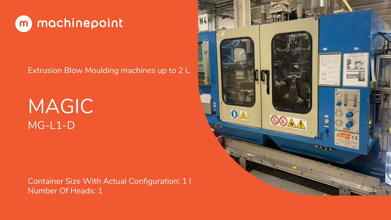 MAGIC MG-L1-D Extrusion Blow Moulding machines up to 2 L  | MAGIC Machines