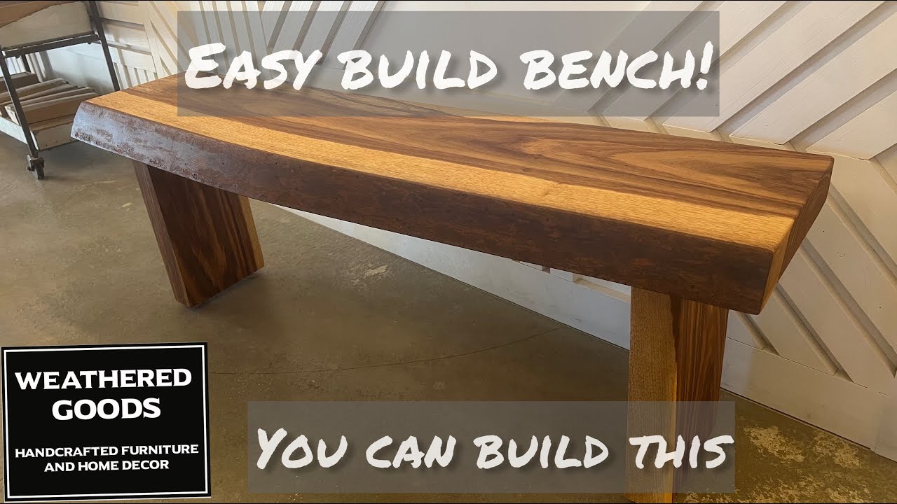 With a tablesaw and a router you can build this bench with mortise and tenon joinery.
