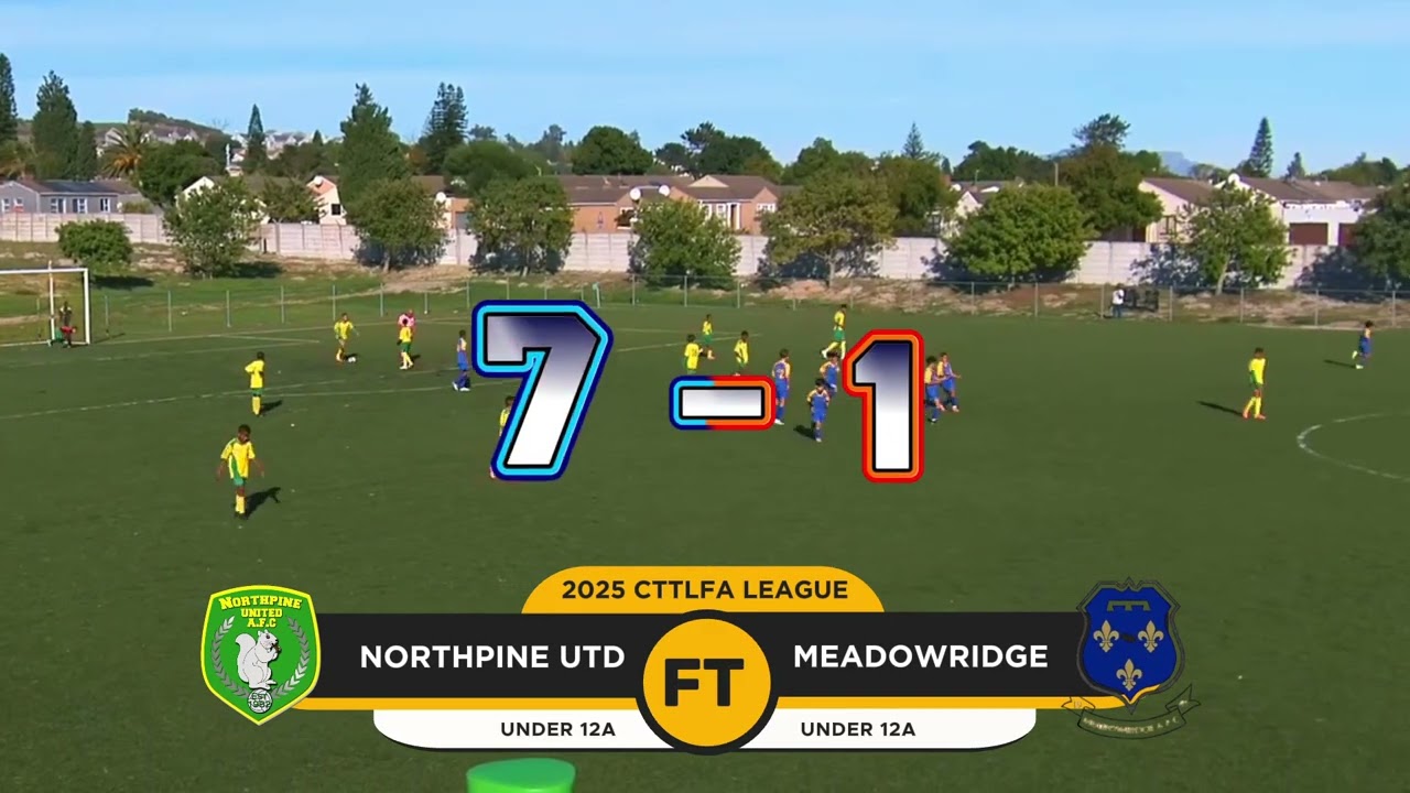 Northpine United Under 12 to Under 16 Match Highlights vs Meadowridge FC - CTTLFA Premier 1