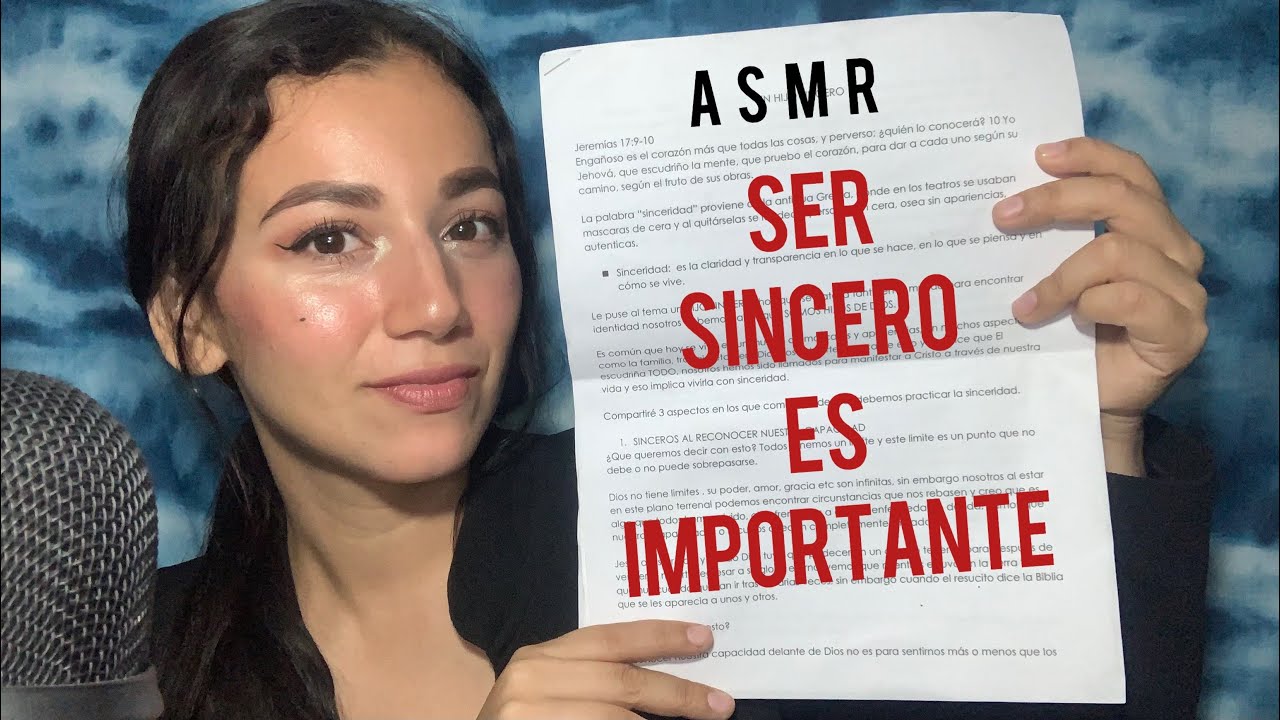 ASMR CRISTIANO SOFT SPOKEN ENSEÑANZA SOBRE LA SINCERIDAD PARTE 1