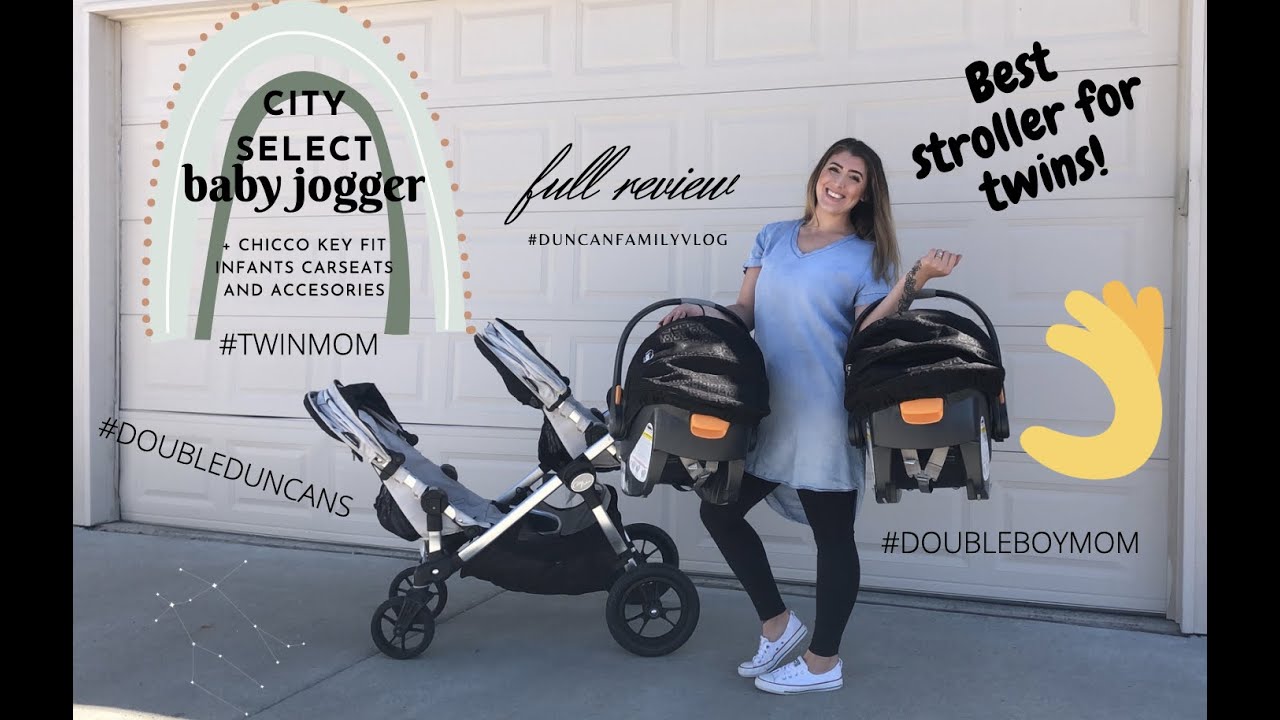 BEST STROLLER FOR TWINS! BABY JOGGER CITY SELECT REVIEW WITH ACCESSORIES