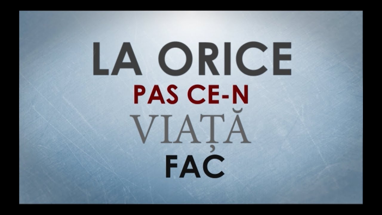 La orice pas - Tudor Oleniuc (Lyric Video)