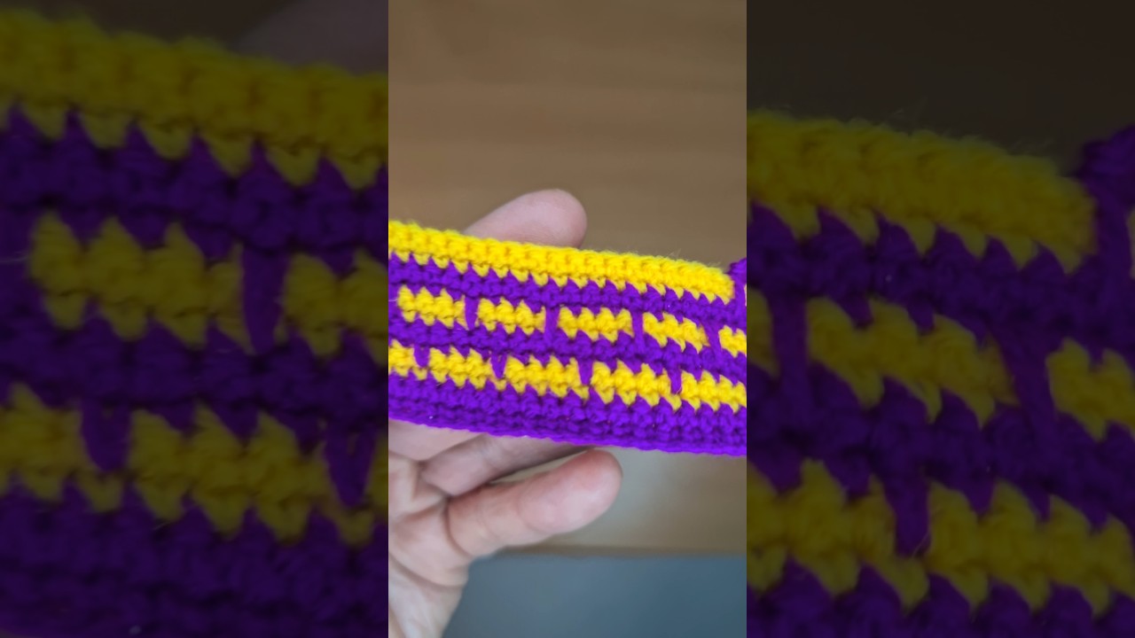 Crochet brick stitch Colorful blanket pattern 