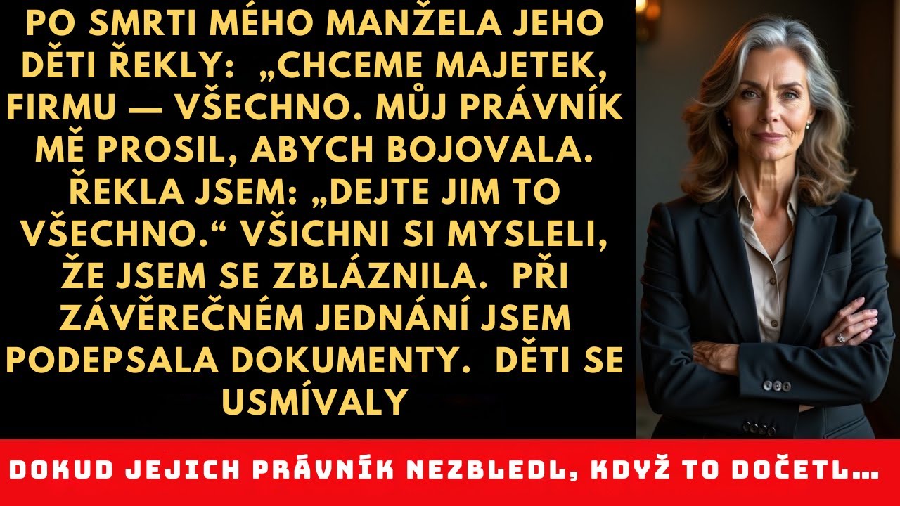 Dala jsem chamtivým dědicům přesně to, co chtěli.**Jejich právník přečetl jednu větu — a **ztuhl…