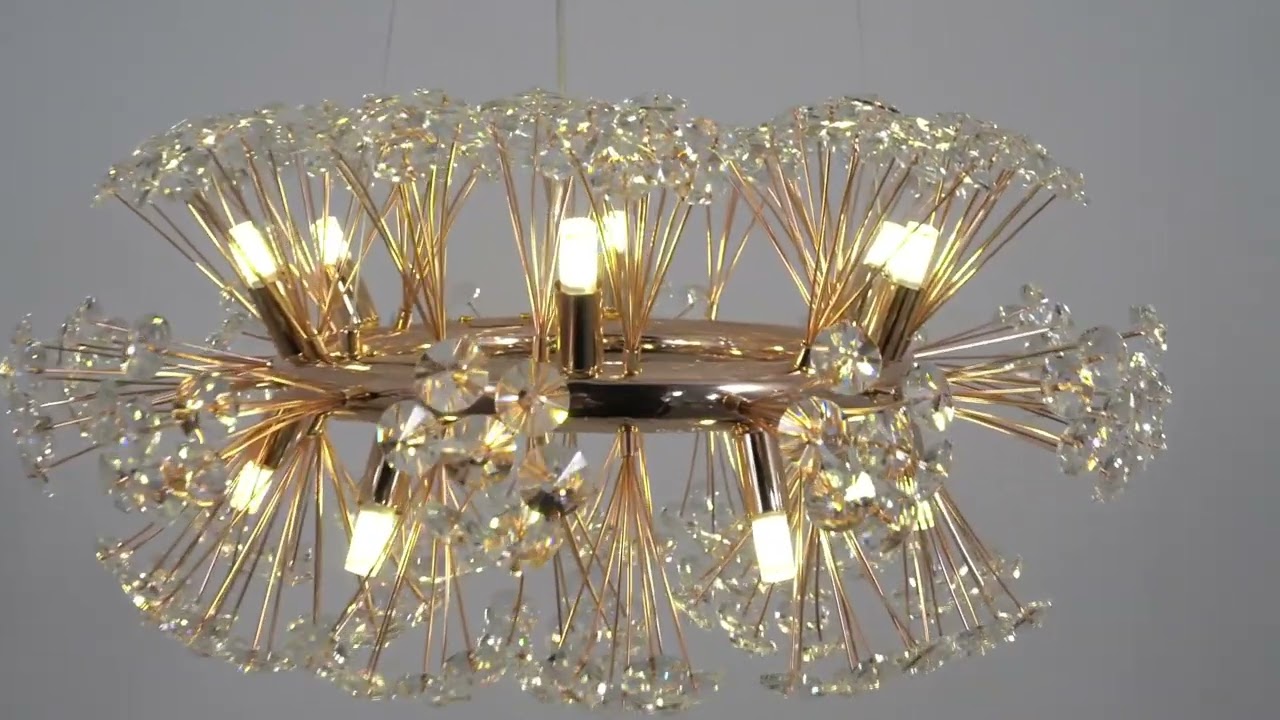 Dandelion crystal chandelier seems to be the rhythm of nature