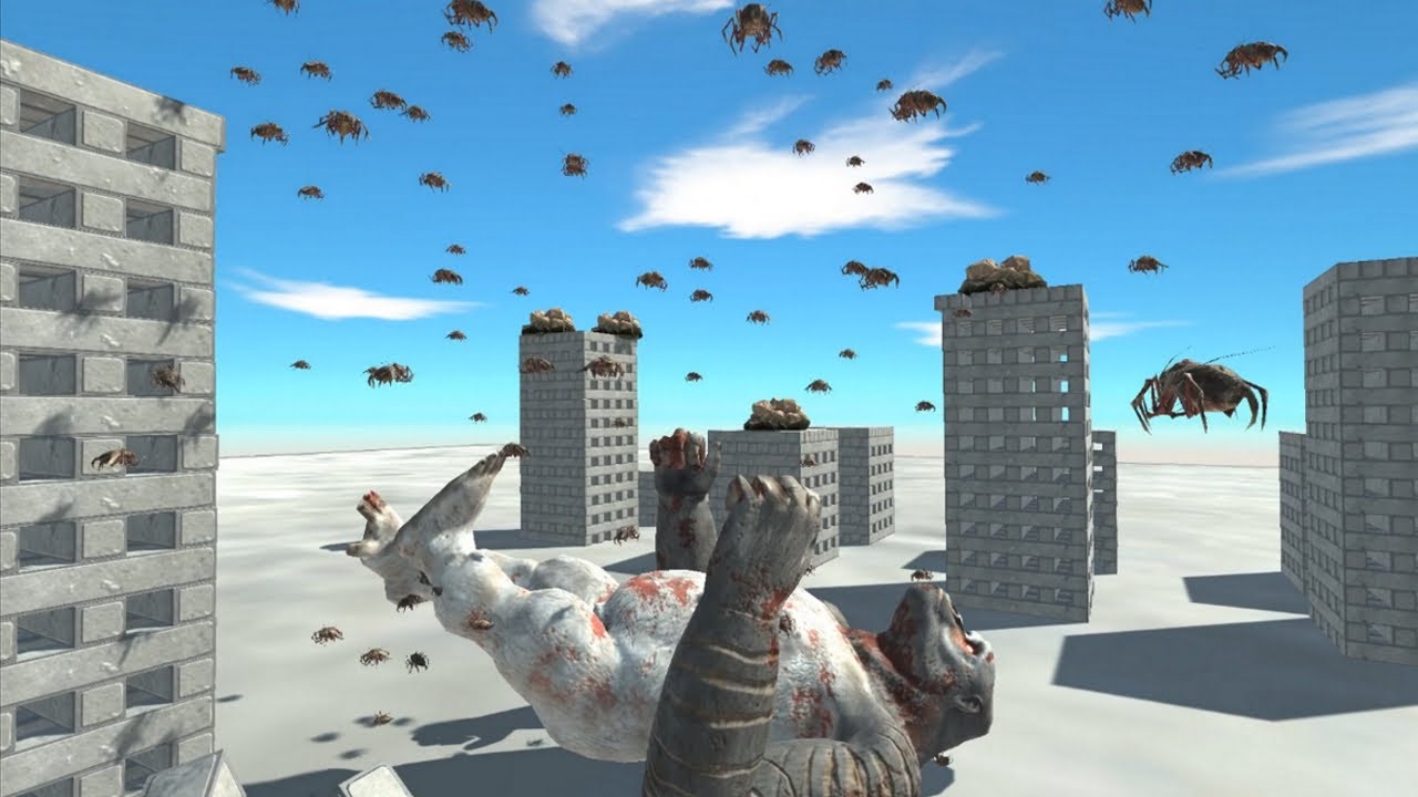 SEA of BUG SWARM vs ALL TITANS Animal Revolt Battle Simulator