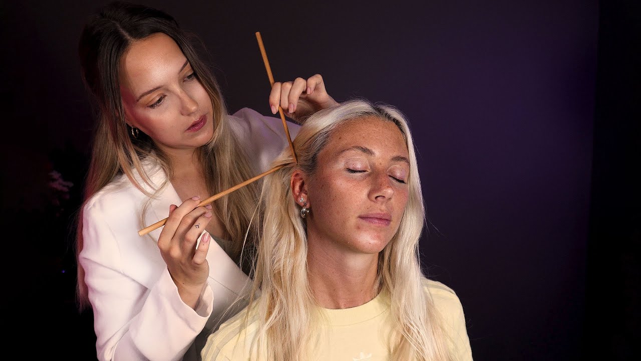 ASMR Unintentional Style Scalp & Hair Check with Tests, Treatments & Hair Perfecting