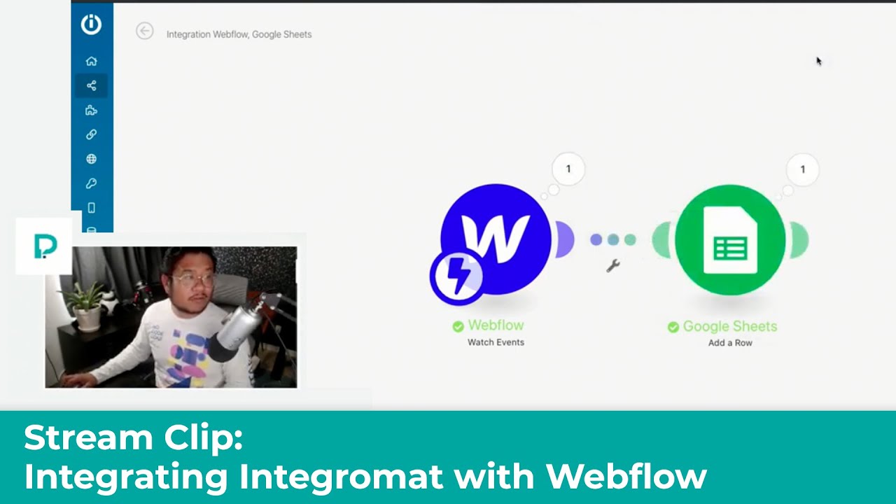 Using Webflow with Integromat - Stream clip - Tutorial