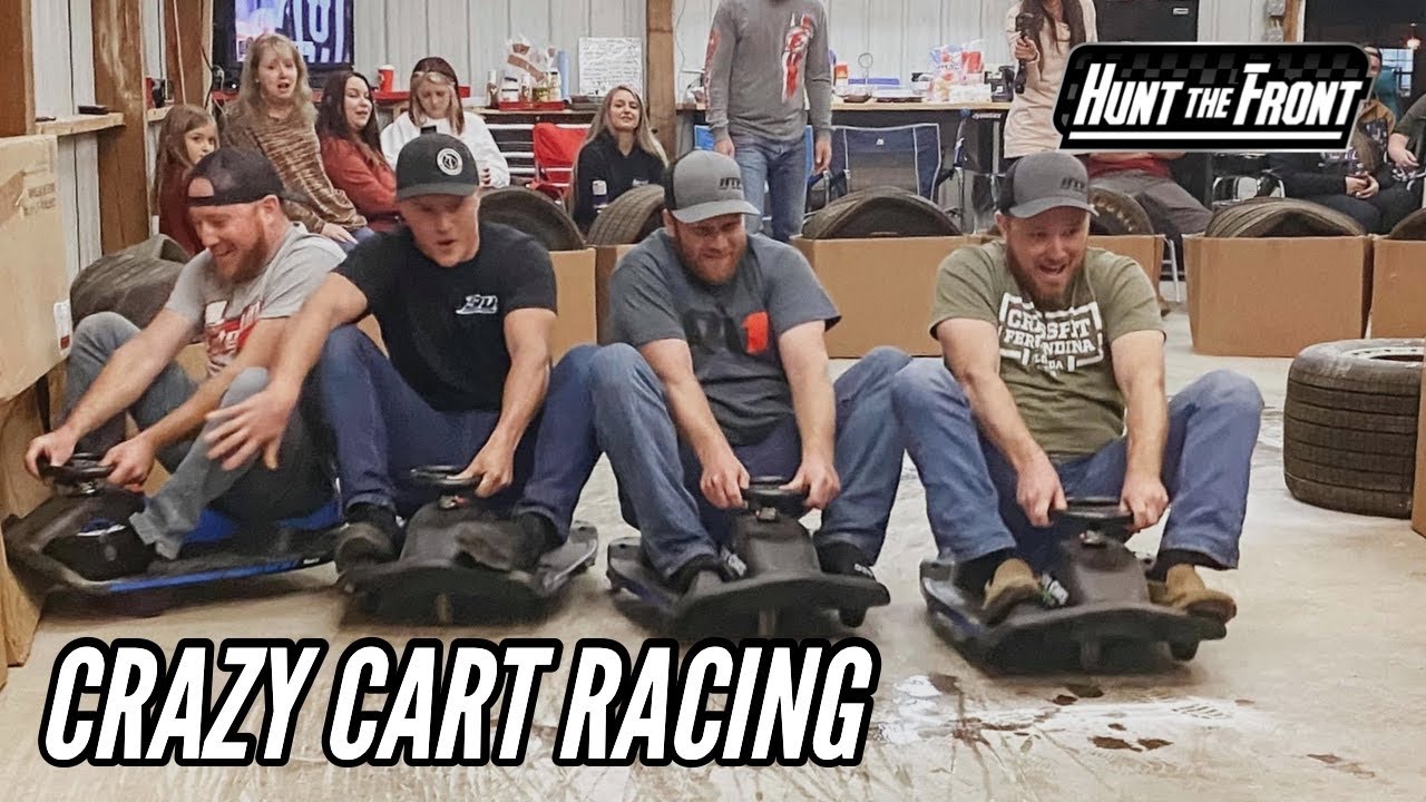 We Built a Race Track in the Shop! RACING and WRECKING Crazy Carts