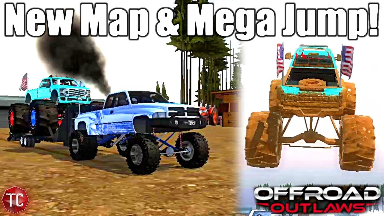Offroad Outlaws: NEW, SnowRunner TESTING GROUNDS with MEGA RAMP!