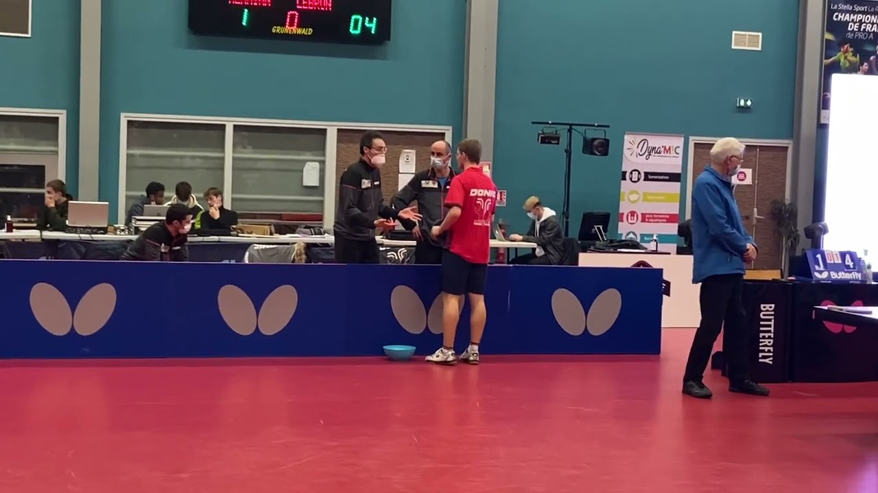 Alexis Lebrun- nima alamian pro A tennis de table