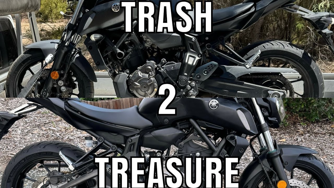 Trash 2 Treasure Ep 1: Yamaha MT07 Chain change out.