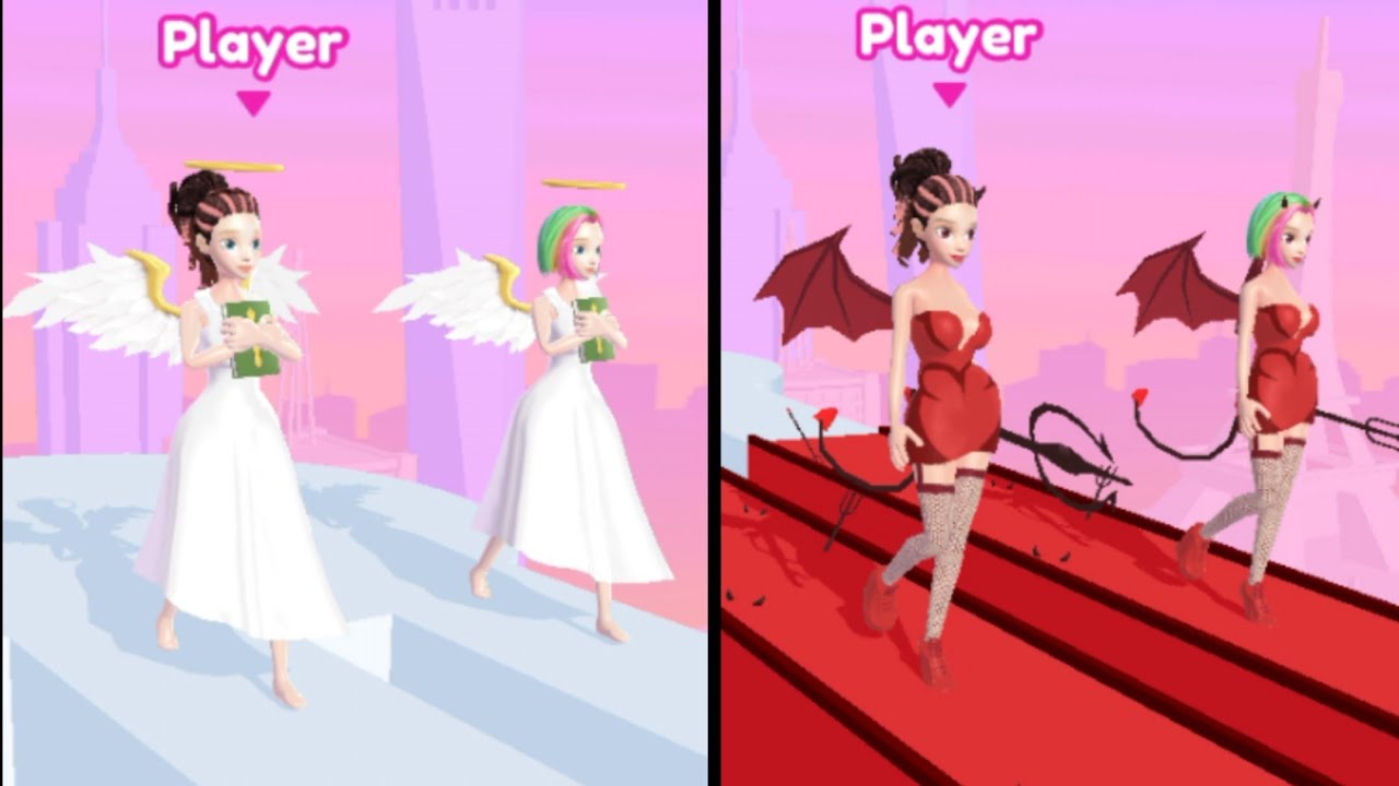 Forward vs Reverse Gaming in Angel vs Devil | All Levels Gameplay