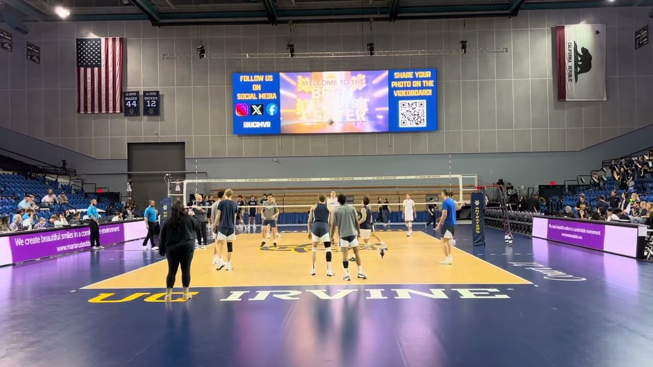 1/24/25 UCI vs BYU Men’s Volleyball Full Warm Up
